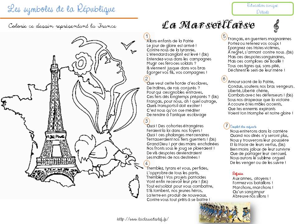 Page De Garde Cycle 3 Education Morale Et Civique Philosophie Education civique, les symboles de la République 3ème Education civique